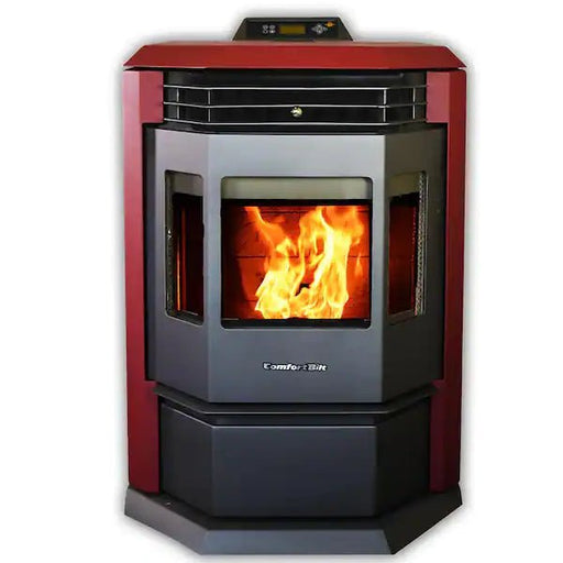 comfortbilt hp22 2800 sq. ft. pellet stove burgundy