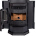 comfortbilt hp22n 2800 sq. ft. epa certified pellet stove door open