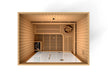 Golden Designs - Copenhagen Edition 3-Person Traditional Steam Sauna in Canadian Red Cedar - Top View