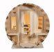 Dundalk - Canadian Timber Tranquility Outdoor Barrel Sauna CTC2345 - Isolated Front View