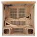 Golden Designs - Dynamic Monaco 6-person Infrared Sauna with Near Zero EMF in Canadian Hemlock - Inside View