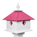 pink birdstead birdhouse carriage bird house