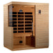 Golden Designs - Dynamic Bilbao 3-person Infrared Sauna with Ultra Low EMF in Canadian Hemlock - Full View