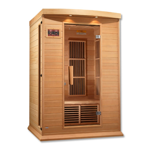 Golden Designs - Maxxus 2-Person FAR Infrared Sauna with Low EMF in Canadian Hemlock - Main