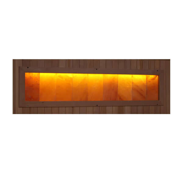Golden Designs - Reserve Edition 3-Person Full Spectrum Infrared Sauna with Himalayan Salt Bar - Near Zero EMF