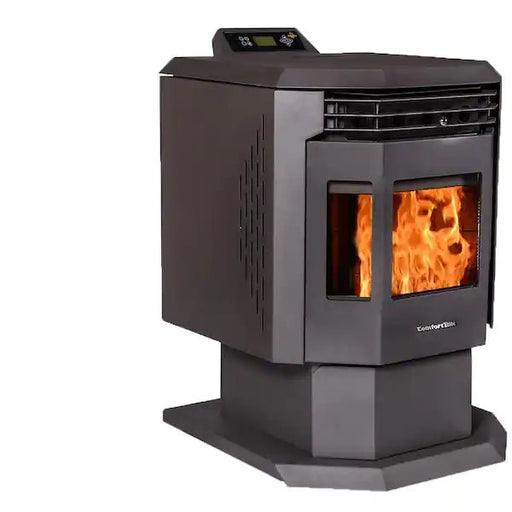 hp21 2400 sq ft pellet stove left angle