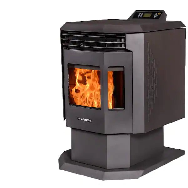 hp21 2400 sq ft pellet stove right angle