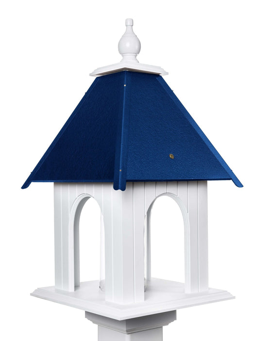 cobalt blue birdstead birdhouse dogwood feeder