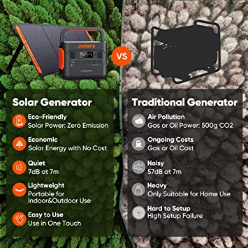 jackery explorer 240 portable power station compared to traditional generator