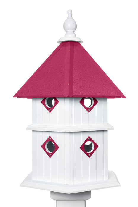 pink birdstead birdhouse chateau bird house