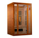 Golden Designs - Maxxus Aspen Dual Tech 2-Person FAR Infrared Sauna with Low EMF in Canadian Hemlock - Full View