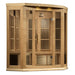 Golden Designs - Maxxus Corner 3-Person Infrared Sauna with Near Zero EMF in Canadian Hemlock - Main
