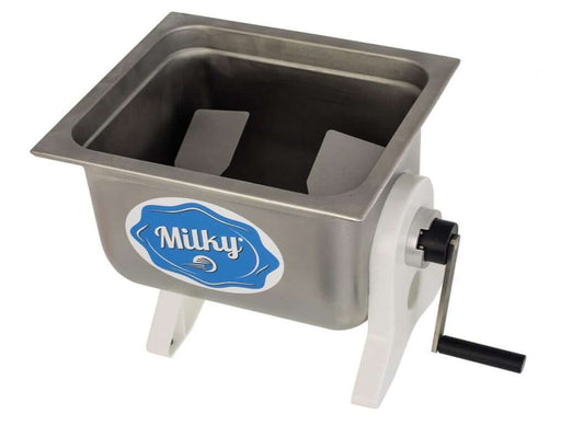 Milky Hand Crank Butter Churn Machine FJ 10 - Top View Uncovered
