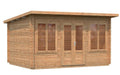 palmako lisa 13x10 log cabin kit brown dipped