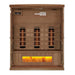 Golden Designs - Reserve Edition 3-Person Full Spectrum Infrared Sauna with Himalayan Salt Bar - Inside View