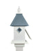 light blue birdstead birdhouse cathedral bird house