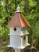 hammered copper birdstead birdhouse holly bird house