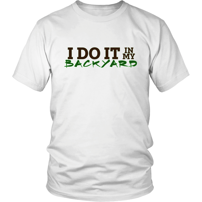 I Do It In My Backyard | Homestead and Farming Crops Mens T-shirt - White