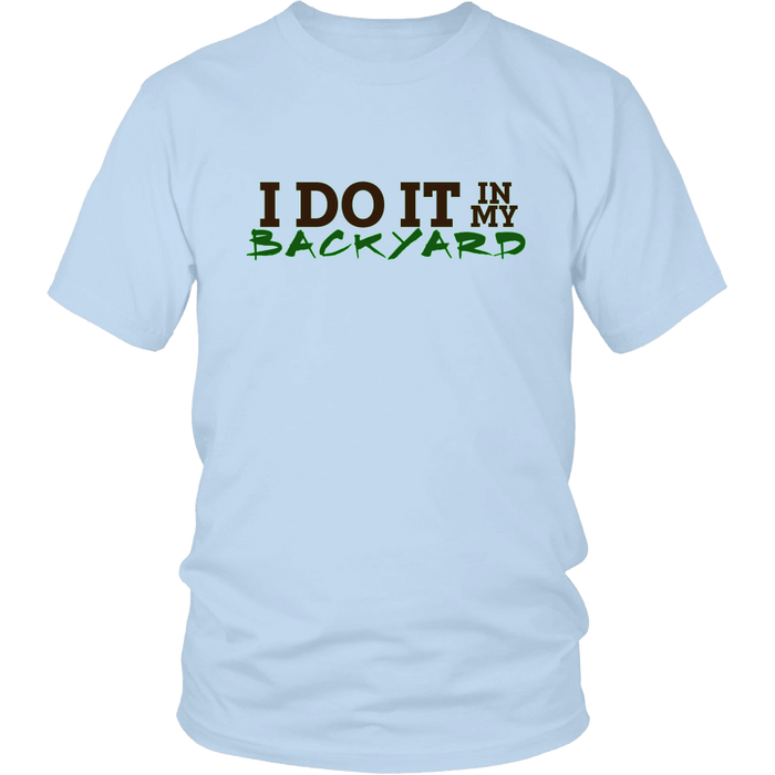 I Do It In My Backyard | Homestead and Farming Crops Mens T-shirt - Ice Blue
