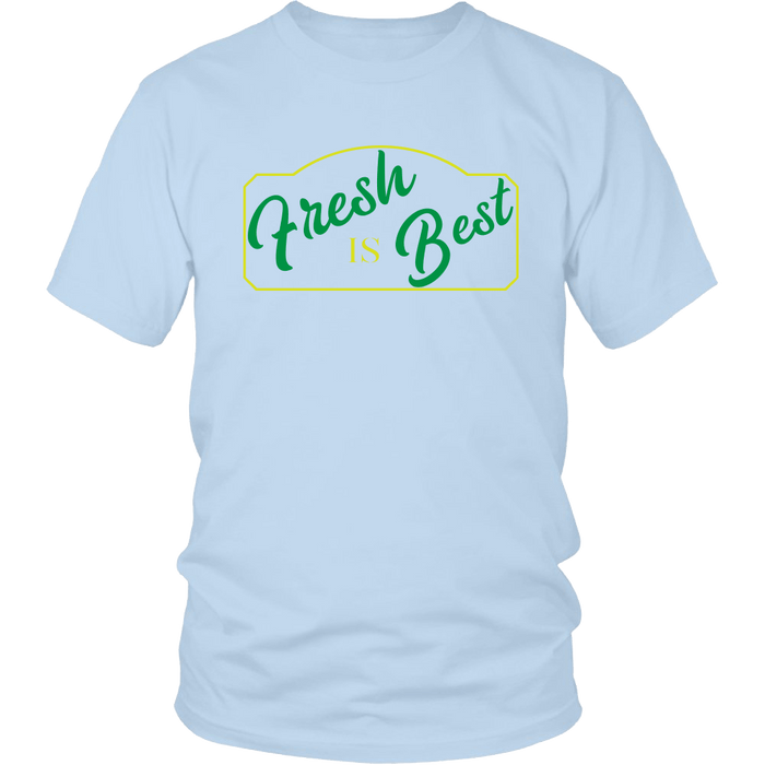 Fresh is Best - Homesteading Organic Farming Produce Mens T-Shirt - Ice Blue