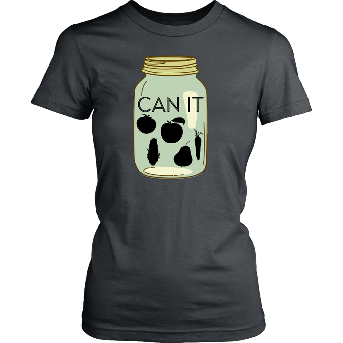 Can It | Homestead Canning Mason Jar Womens T-Shirt