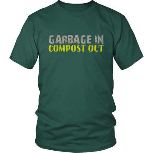 Garbage In Compost Out | Homestead Composting Mens T-Shirt - Dark Green