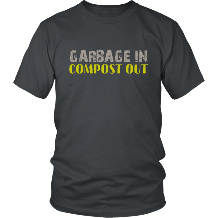 Garbage In Compost Out | Homestead Composting Mens T-Shirt - Charcoal