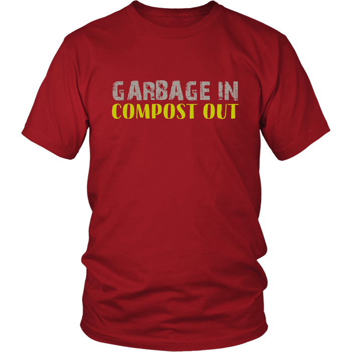 Garbage In Compost Out | Homestead Composting Mens T-Shirt - Red