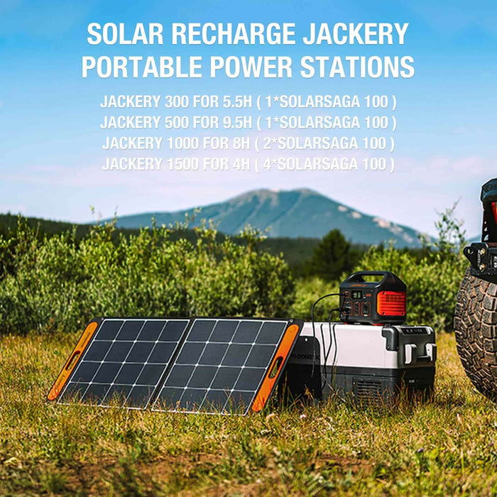 Jackery SolarSaga 100W Solar Panel - Portable Power Stations