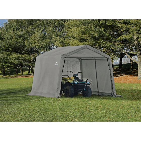 shelterlogic 10x10x8 shed in a box with atv