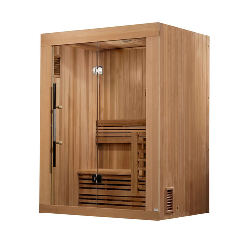 Golden Designs - Sundsvall Edition 2-Person Traditional Steam Sauna in Canadian Red Cedar - Main