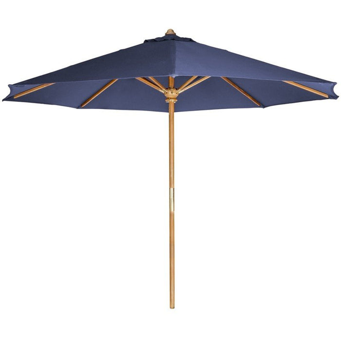 teak umbrella tu90 blue homestead cedarworks