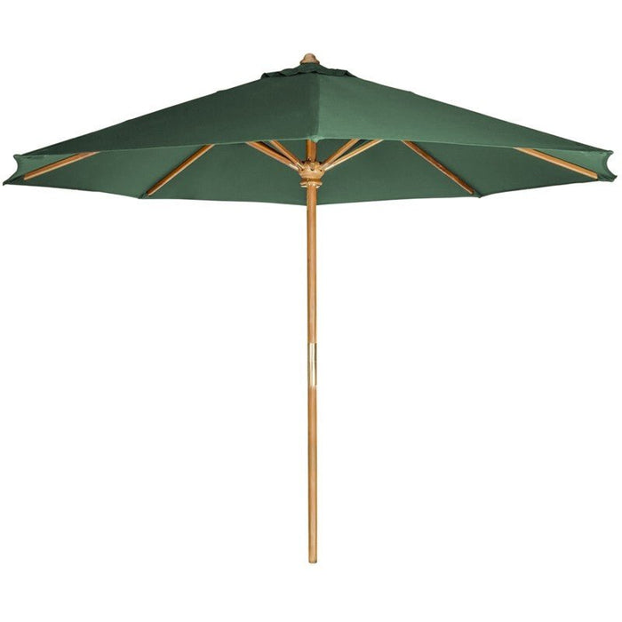 teak umbrella tu90 green homestead cedarworks