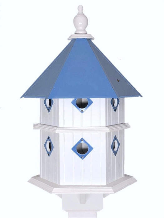 athletic blue birdstead birdhouse chateau bird house