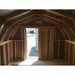 Value Gambrel Barn with 6 Sidewalll - View of Door from the Interior