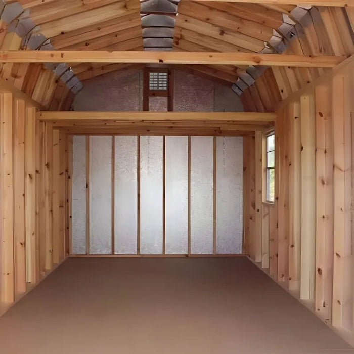 Value Gambrel Shed Kit 6' Sidewall - Inside View